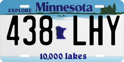MN license plate 438LHY