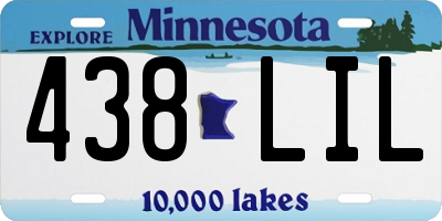 MN license plate 438LIL