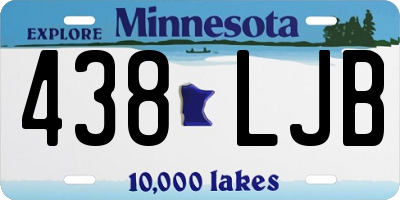 MN license plate 438LJB