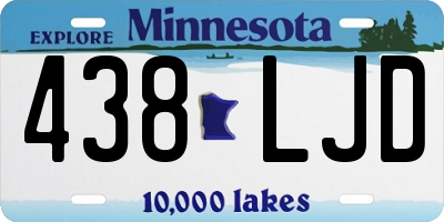 MN license plate 438LJD