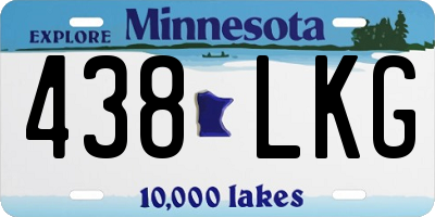 MN license plate 438LKG