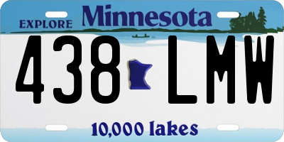 MN license plate 438LMW
