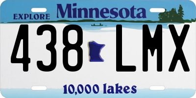 MN license plate 438LMX