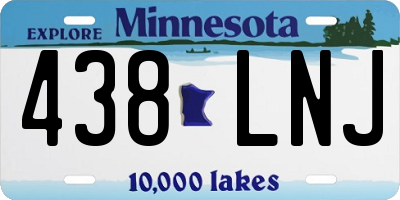 MN license plate 438LNJ