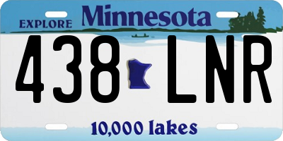 MN license plate 438LNR