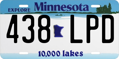 MN license plate 438LPD