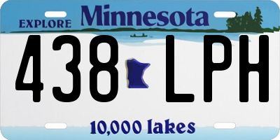 MN license plate 438LPH