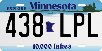 MN license plate 438LPL
