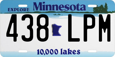 MN license plate 438LPM