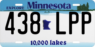 MN license plate 438LPP