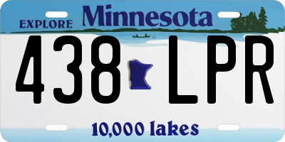 MN license plate 438LPR