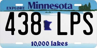MN license plate 438LPS