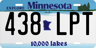 MN license plate 438LPT