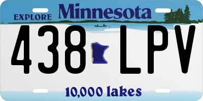 MN license plate 438LPV