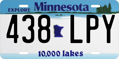 MN license plate 438LPY