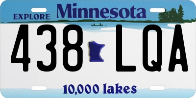 MN license plate 438LQA