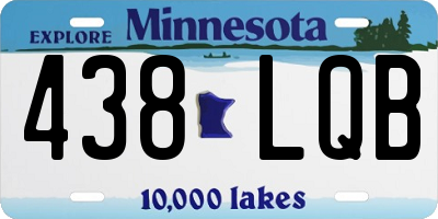 MN license plate 438LQB