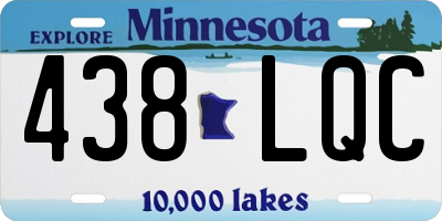 MN license plate 438LQC