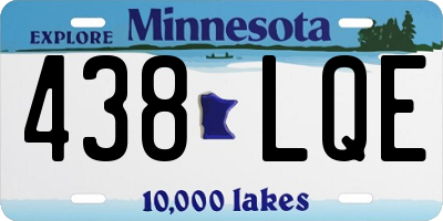 MN license plate 438LQE