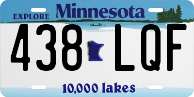 MN license plate 438LQF