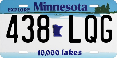 MN license plate 438LQG