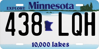 MN license plate 438LQH