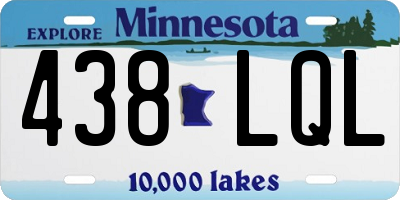 MN license plate 438LQL