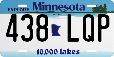 MN license plate 438LQP