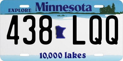 MN license plate 438LQQ