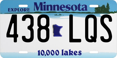 MN license plate 438LQS