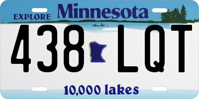 MN license plate 438LQT