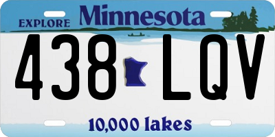 MN license plate 438LQV