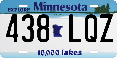 MN license plate 438LQZ