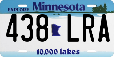 MN license plate 438LRA