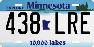 MN license plate 438LRE