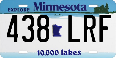 MN license plate 438LRF