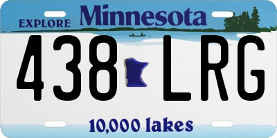 MN license plate 438LRG