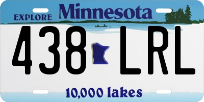 MN license plate 438LRL