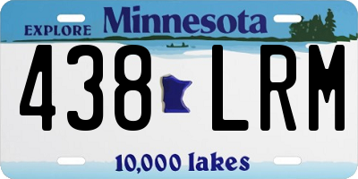 MN license plate 438LRM