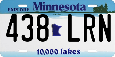 MN license plate 438LRN