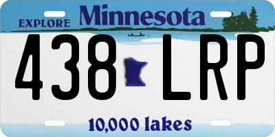 MN license plate 438LRP