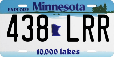 MN license plate 438LRR