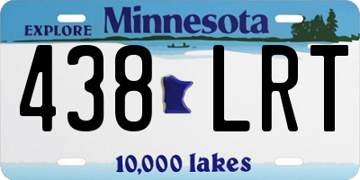 MN license plate 438LRT