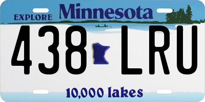 MN license plate 438LRU