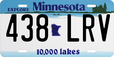 MN license plate 438LRV