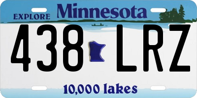 MN license plate 438LRZ
