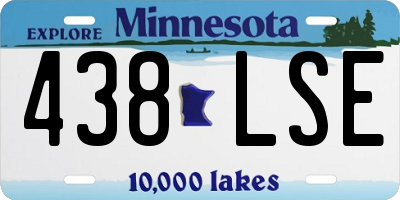 MN license plate 438LSE