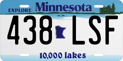 MN license plate 438LSF