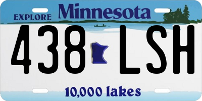 MN license plate 438LSH