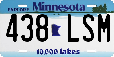MN license plate 438LSM